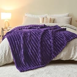 NEWCOSPLAY Super Soft Twin Blanket Purple Premium