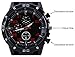 Men Women Emergency Survival Watch with Paracord,Compass,Whistle,Fire Starter, Analog Watches, Survival Gear,Water Resistant,Adjustable (Black)