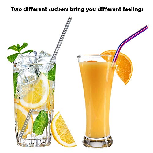 image for Stainless Steel Straws, Daily-Life Set of 6 for 20 or 30oz Tumblers Cu