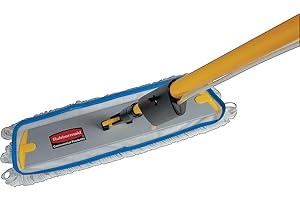 Rubbermaid Commercial Products 6" Flow Finish Pad, Blue, for Janitorial/Professional Cleaners and Heavy-Duty Industrial Clean