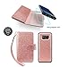 Miss Arts Compatible with Galaxy S8 Plus Wallet Case, Detachable Magnetic Slim Case with Car Mount Holder, 9 Card/Cash Slots, Magnet Clip, Wrist Strap, PU Cover for Samsung Galaxy S8 Plus -Rose Gold