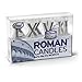 Genuine Fred ROMAN CANDLES Roman Numeral Birthday Candles, Set of 8