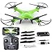 DEERC HS110W FPV Drone with 720P HD Live Video Wifi Camera 2.4GHz 4CH 6-Axis Gyro RC Quadcopter with Altitude Hold, Gravity Sensor and Headless Mode Function RTF Green