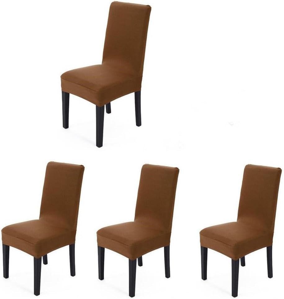 Best Universal Stretch Dining Room Chair Cover Brown