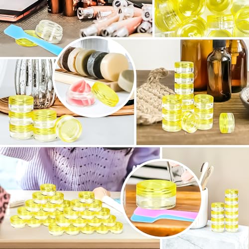 MotBach 100 Pcs 5g Empty Plastic Containers with