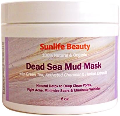 Organic Natural Dead Sea Mud Mask. Reduce Wrinkles, Minimize Pores, Acne Treatment, Scar Reduction, Detoxify Skin, Anti Aging and Skin Cleanser. Effective Herbal Extracts for Face, Body &amp; Hair.