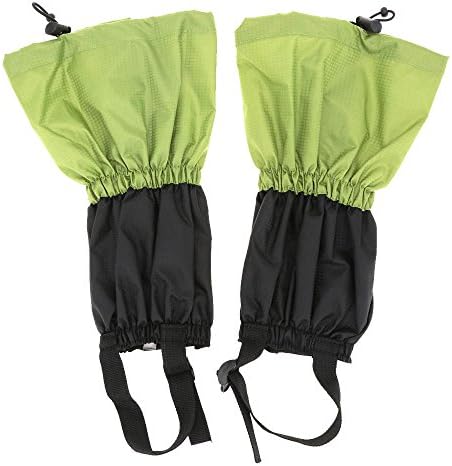 ZedYasou Outdoor Waterproof Windproof Gaiters Leg Protection Guard for Skiing Hiking Camping Climbing Desert Walking (green)