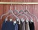 Utopia Home 12 Pack Velvet Skirt Hangers with Clips - Non Slip Velvet Clothes Hangers with Notches for Pants and Coat - Slim and Heavy Duty with 360 Degrees Swivel Hook - Grey