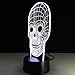 NINE SQUARE EGOU Skull Lamp Remote Controller LED Touch 7 Colors Changing Table Desk Lamp Optical Illusion Light Halloween Decorations Acrylic Lamp Halloween Decorations Kids Lamp Halloween Lights
