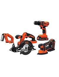 Black & Decker Kit de herramientas de 20 V MAX Litiuim Ion 4