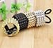 Bzybel Womens 6 pcs Alloy Metal Glitter Cuff Wrap Ponytail Holder Hair Tie Fashion Accessory Set (Style three)