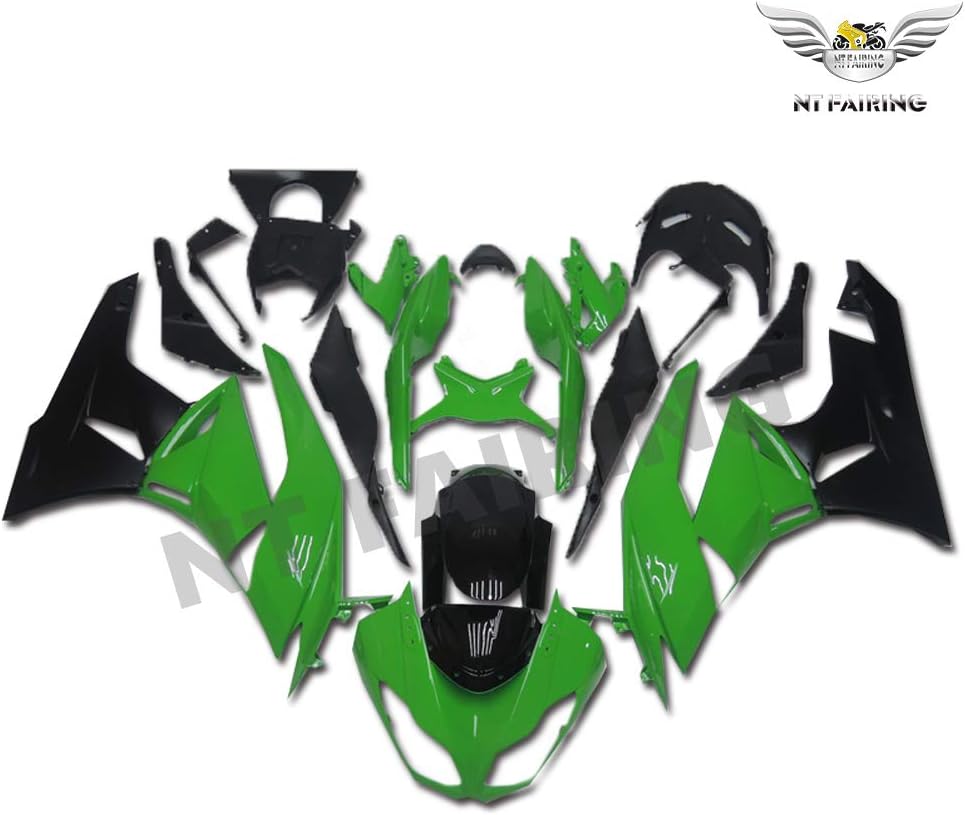 New Green Black Fairing Fit for Kawasaki Ninja 2009-2012 ZX6R 636 ZX-6R Injection Mold ABS Plastics Aftermarket Bodywork Bodyframe 2010 2011 09 10 11 12