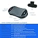 Besign BK02 Bluetooth 5.0 in-car Speakerphone, Wireless Car Kit for Hands-Free Talking & Music Streaming, Connect Two Phones, Auto On Off