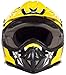 Typhoon Youth Kids Offroad Gear Combo Helmet Gloves Goggles DOT Motocross ATV Dirt Bike MX Motorcycle Yellow, Medium