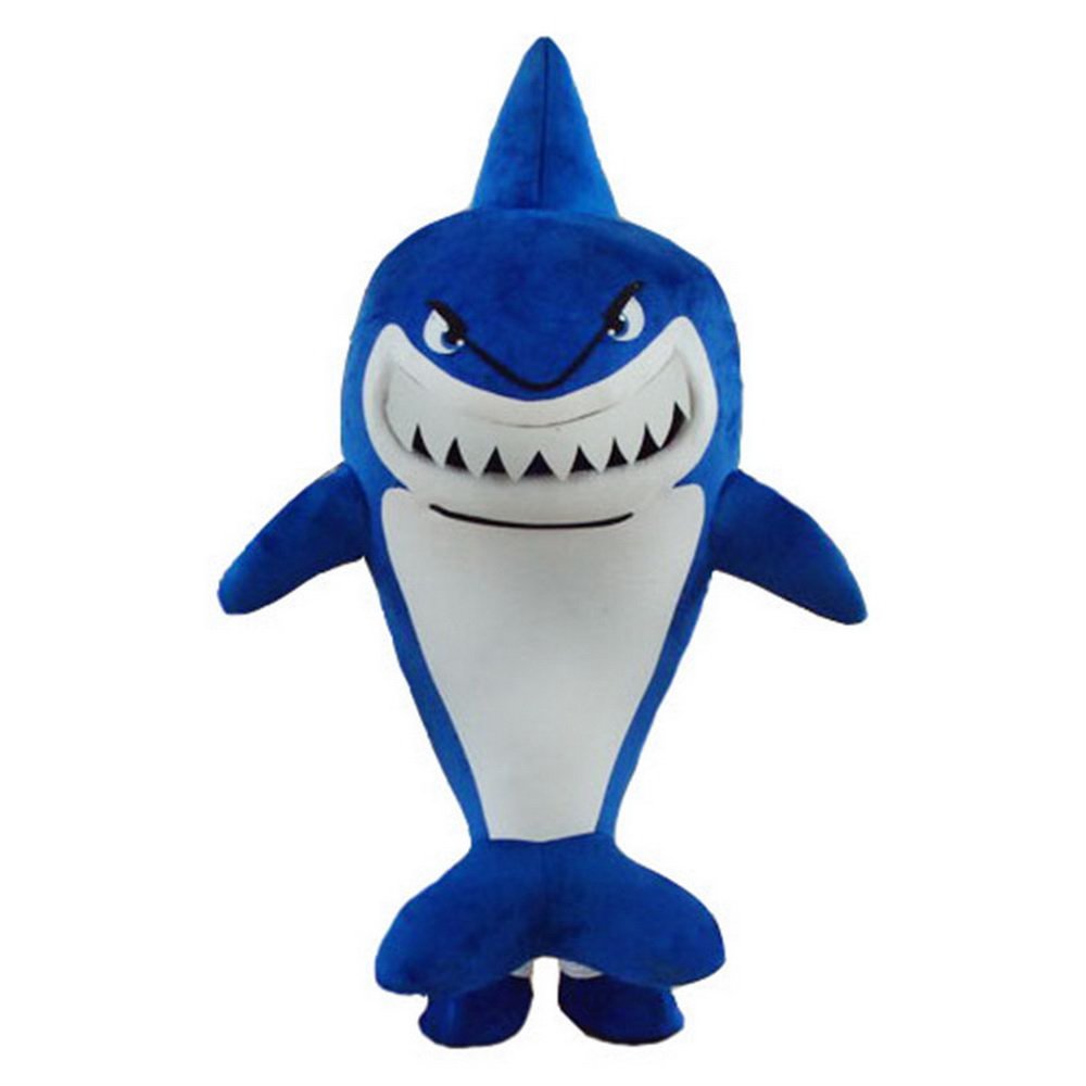 Blue Shark Mascot Costume Party Dress Mascot Customized College Mascot Fancy Dress Costumes Advertising Mascot