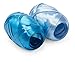 Curling Ribbon Three Assorted Colors: 3/16 Inch x 22 Yard - 60 Total Meters - Extra Long Powder Blue, Baby Blue, White Ribbon Egg 3 Pack in Storage Organizer for Decorative Gift Wrapping & Balloons