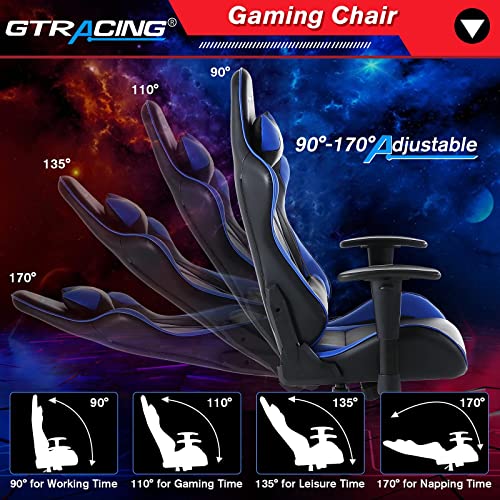 GTRACING Gaming Chair Racing Office Computer Game Desk Chair Ergonomic