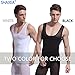 Shaxea Compression Tank Top for Men, Tummy Control and Gynecomastia Slimming Body Shaper (L, BLACK)