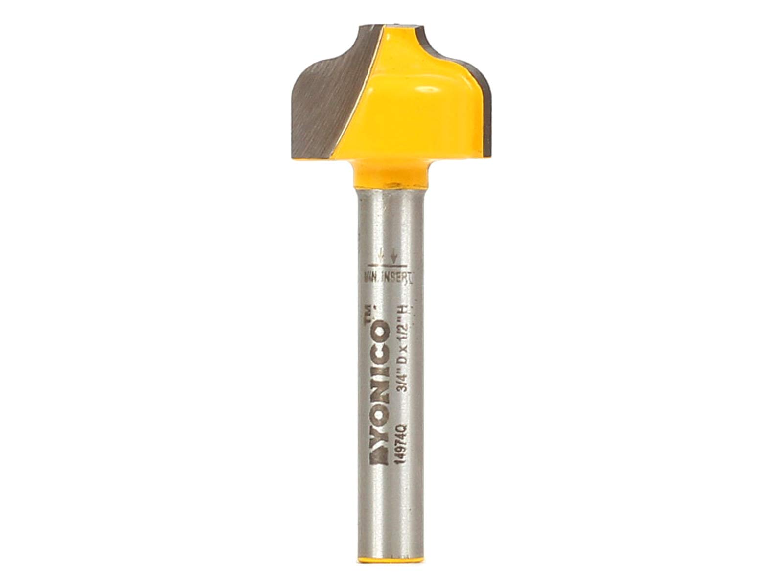 Yonico 14974q - Ogee Groove Router Bit, Cutting Diameter: 3/4", Cutting Height: 1/2" - 1/4" Shank