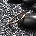 King Will Glory 2mm Rose Gold Thin Tungsten Ring Wedding Band High Polished for Men Women 7