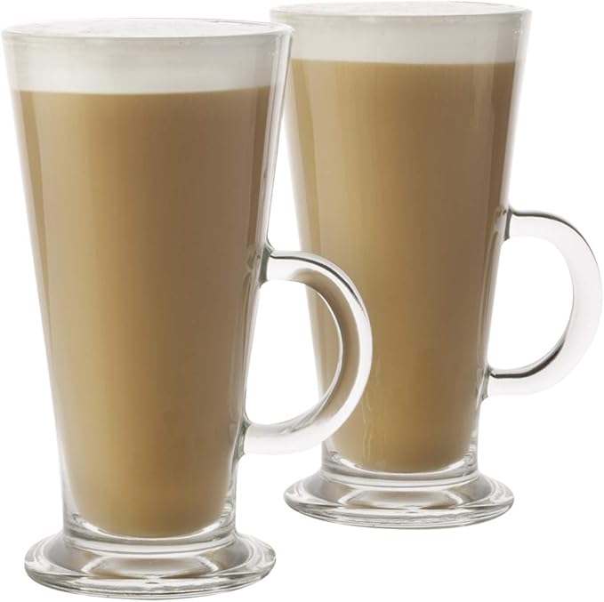 Maxwell & Williams Blend Latte Glass Set, Glass, 260 ml, Set of 2