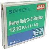 Max Heavy Duty 3/8 Inch Staples 1210FA-H- Box of