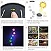 Lainin Solar Wind Spinner Color Changing Glowing Ball Wind Chime Light Mobile for Home Outdoor Garden, Mother's Day