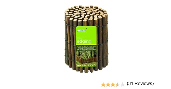 Gardman Valla para césped (Madera de Sauce): Amazon.es: Jardín