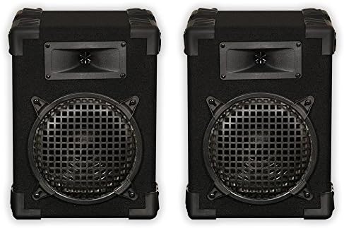 Podium Pro E800C Speaker Pair Home PA DJ Karaoke 8" Bookshelf Pro 400W Two Way