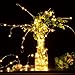 MythGeek 33ft 10-Meter 100leds Copper Wire LED Starry Novelty String Lights , AA Battery Powered LED Decor Rope Flexible lights for Seasonal Decorative Christmas Holiday Wedding Home Party (Warm White)