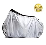 Bike Cover - Waterproof Bike Cover - UV Proof 50+ Bike Cover - Indoor & Outdoor Use Bicycle Cover with Lock Hole & Securing Buckle for Mountain Bike and Road Bikes by LETMY(XL)