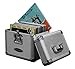 Odyssey KROM Transport Case for 70, 12 Inch Vinyl Records, Silver | KLP1-SILVER