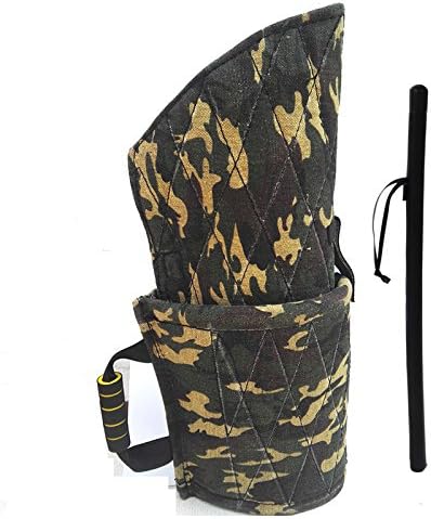 Professional Big Dog Bite Sleeve Equipment Dog Training Arm Sleeve PU Leather Stick Kit Set