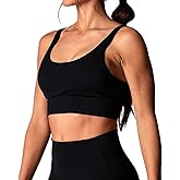 TAVI NOIR Empower Low Impact Sports Bra for Women – Breathable, Sweat-Wicking Workout Gym Yoga Sports Bra with Removable Pads