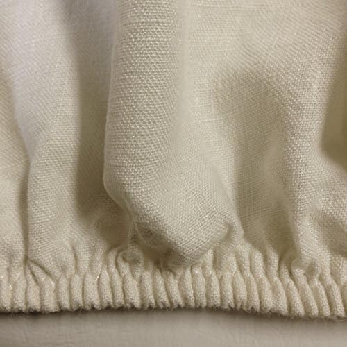 Linoto 100% Linen Fitted Sheet Ivory King