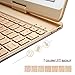 iEGrow F180 Gold Case with Keyboard, 7 Colors Adjustment Backlit and Breathing Light Keyboard with 360 Degree Rotatable Cover for iPad 6th/iPad 5th Generation/Pro 9.7/Air 2/Air