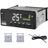 Refrigerator Temperature Controller, Fridge Freezer Thermostat - Digital Display, Precise Cooling Control for Home &amp; Commercial Use, Easy Install, Energy Saving, 100~240V