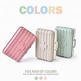 Jeeke Pill Box Mini Portable Pill Organizer Container Case Pill Square Box (Pink, 3.93x2.95x1.5inch)