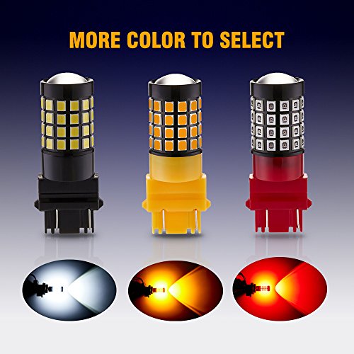 image for ANTLINE Newest 3157 LED Bulb Amber Yellow (2 Pack), 9-30V Super Bright