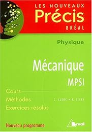 Mécanique, MPSI