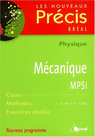 Mécanique, MPSI