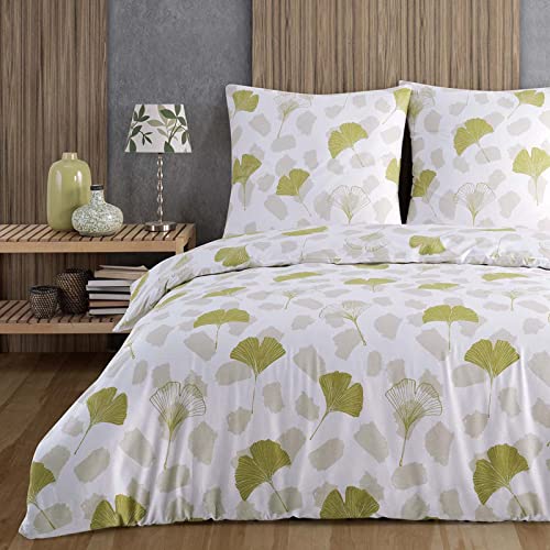 Buymax Bettwäsche 135x200 cm 4-teilig – Bettwäsche Set Renforcé 100% Baumwolle, 2 x Bettbezug 135x200 cm und 2 x Kissenbezüge 80x80 cm, Oeko-TEX, Reiß
