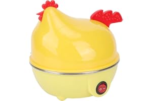 Egg Boiler, Multifunction Chicken Shape Electric Egg Cooker, Rapid Egg Cooking, Automatic Shut Off, Mini 7 Egg Capacity Break