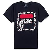 Fila Men's F Logo Mono T-Shirt, Black, L