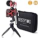 Smartphone Camera Video Microphone with Mini Tripod, Videomicro and Shotgun Microphone for iPhone 6, 6S, 7, 8, 11 X, XR, XS Max Samsung Google-Perfect Vlog, YouTube, Asmr Mic -Perfect Video Kit