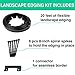 Landscape Edging Kit - Plastic Lawn Border - Landscaping Edge Roll - Garden No Dig Landscape Edging Heavy Duty 20 Feet