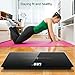 NUTRI FIT Extra-Wide/Ultra-Thick Digital Body Weight Bathroom Scale with 3 Inch Large Easy Read Backlit LCD Display Max Capacity 400lb Step-on Technology, Black