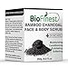 Biofinest Activated Bamboo Charcoal Body Scrub - with Dead Sea Salt, Shea Butter, Jojoba Oil, Vitamin E- Best For Dry Skin/ Cellulite/ Stretch Marks (250g)