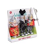 Le Toy Van Budkins Set of 3 Crusader Posable Figures Premium Wooden Toys for Kids Ages 3 years & Up