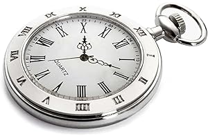 Fogitbok Vintage Pocket Watches for Men with Chains, Analog Pocketwatch for Women Roman No. Gifts for Dad/Grandpa Gifts for Him for Birthday